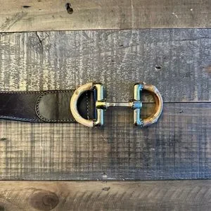 Gucci | Accessories | Gucci Bamboo Horsebit Leather Belt  display picture 2